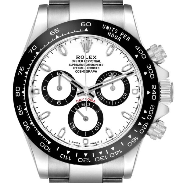 Rolex Daytona Ceramic Bezel White Panda Dial Steel Mens Watch 116500 Box Card