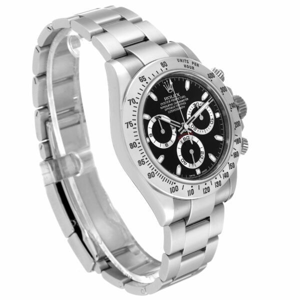 Rolex Daytona Chronograph Black Dial Steel Mens Watch 116520 - Image 3