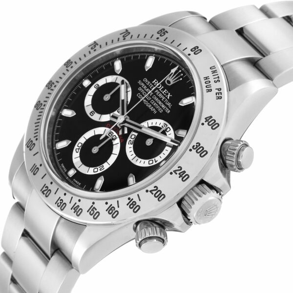 Rolex Daytona Chronograph Black Dial Steel Mens Watch 116520 - Image 6