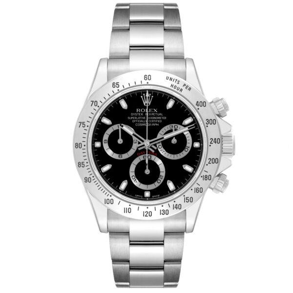 Rolex Daytona Chronograph Black Dial Steel Mens Watch 116520 - Image 2