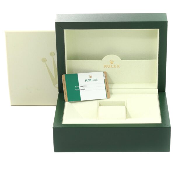 Rolex Daytona Chronograph Black Dial Steel Mens Watch 116520 Box Card - Image 13