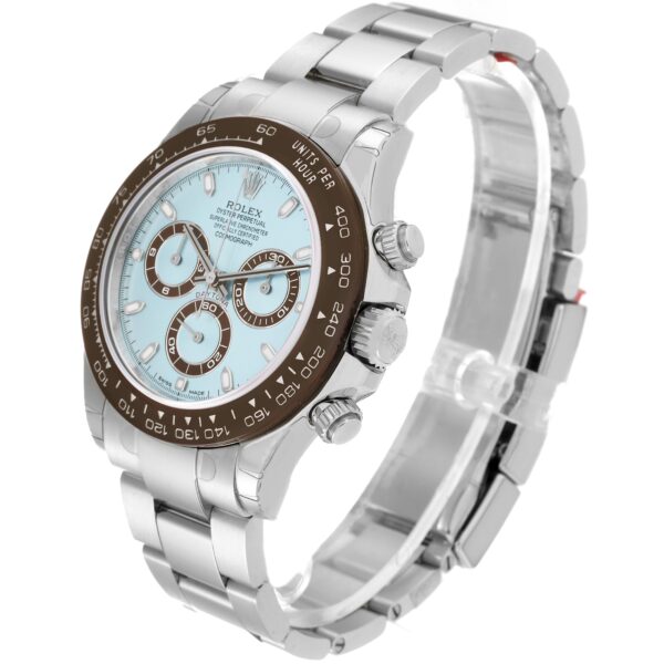 Rolex Daytona Ice Blue Dial Platinum Chronograph Mens Watch 116506 Unworn - Image 4