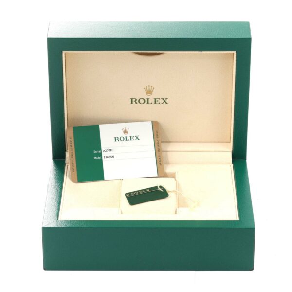 Rolex Daytona Ice Blue Dial Platinum Chronograph Mens Watch 116506 Unworn - Image 9