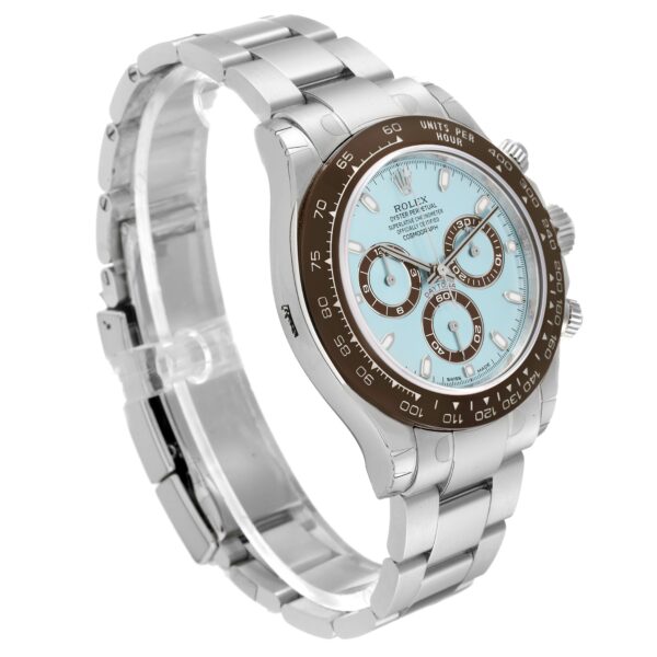 Rolex Daytona Ice Blue Dial Platinum Chronograph Mens Watch 116506 Unworn - Image 3