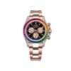 rolex daytona rainbow 116595rbow black dial diamond bezel oyster bracelet rose gold watch 3514 qdcl9.jpg