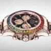 rolex daytona rainbow 116595rbow black dial diamond bezel oyster bracelet rose gold watch 4156 r5n8i.webp