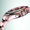 rolex daytona rainbow 116595rbow black dial diamond bezel oyster bracelet rose gold watch 6337 j1cdo.webp