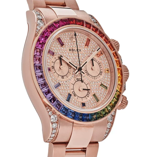rolex daytona rose gold rainbow bezel diamond dial 116595rbow 6480 rcrix.webp