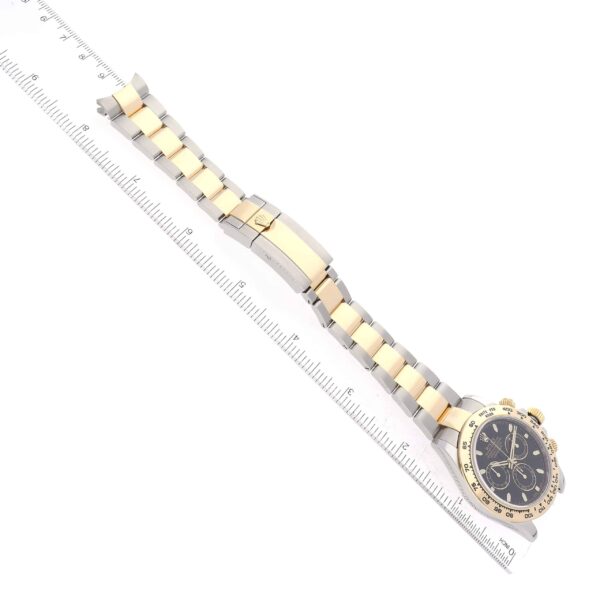 Rolex Daytona Steel Yellow Gold Black Dial Mens Watch 116503 Box Card - Image 10