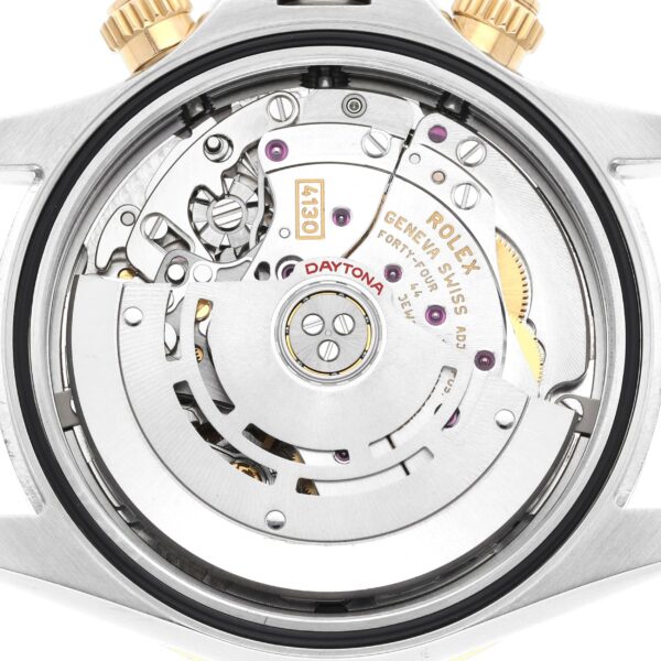 Rolex Daytona Steel Yellow Gold Black Dial Mens Watch 116503 Box Card - Image 8