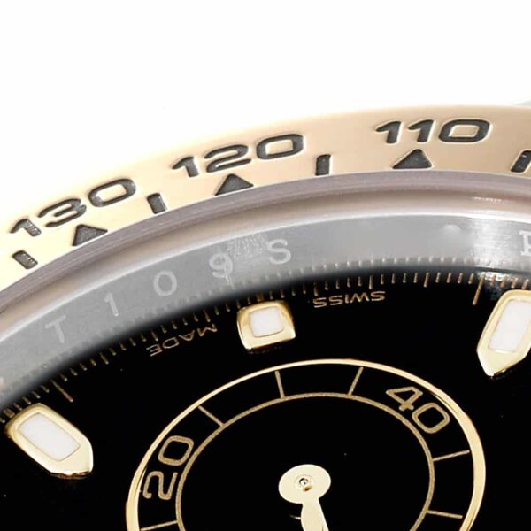 Rolex Daytona Steel Yellow Gold Black Dial Mens Watch 116503 Box Card - Image 6
