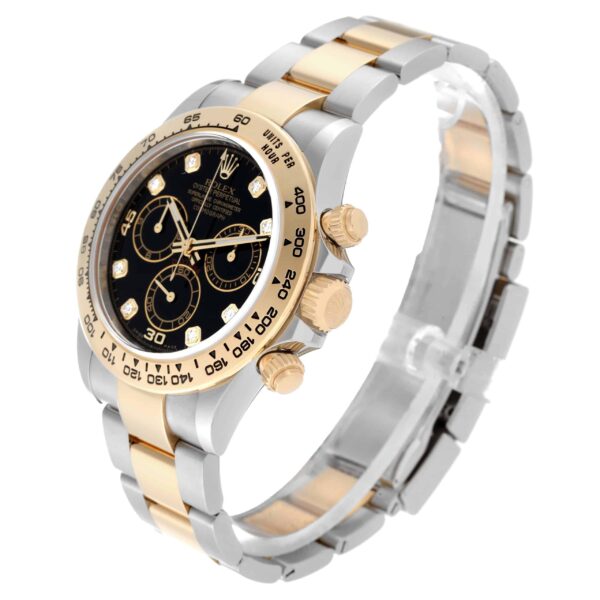 Rolex Daytona Steel Yellow Gold Diamond Mens Watch 116503 Box Card - Image 4