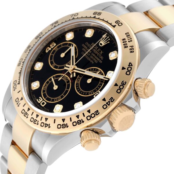 Rolex Daytona Steel Yellow Gold Diamond Mens Watch 116503 Box Card - Image 5