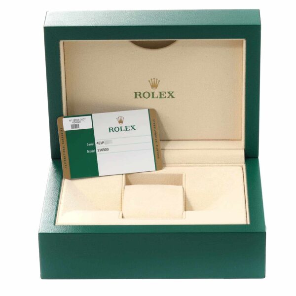 Rolex Daytona Steel Yellow Gold Mother of Pearl Diamond Mens Watch 116503 Box Card - Image 12