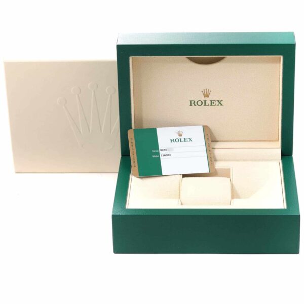 Rolex Daytona Steel Yellow Gold Mother Of Pearl Diamond Mens Watch 116503 Box Card - Image 12