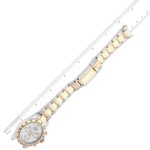 Rolex Daytona Steel Yellow Gold Mother Of Pearl Diamond Mens Watch 116503 Box Card - Image 10