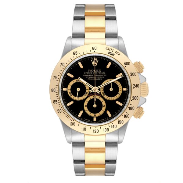 Rolex Daytona Steel Yellow Gold Zenith Movement Mens Watch 16523 - Image 3