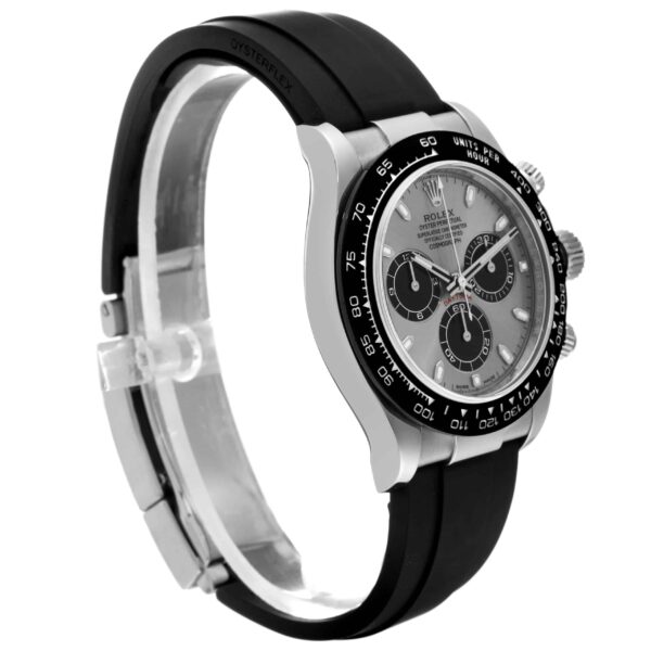Rolex Daytona White Gold Grey Dial Oysterflex Mens Watch 116519 - Image 3