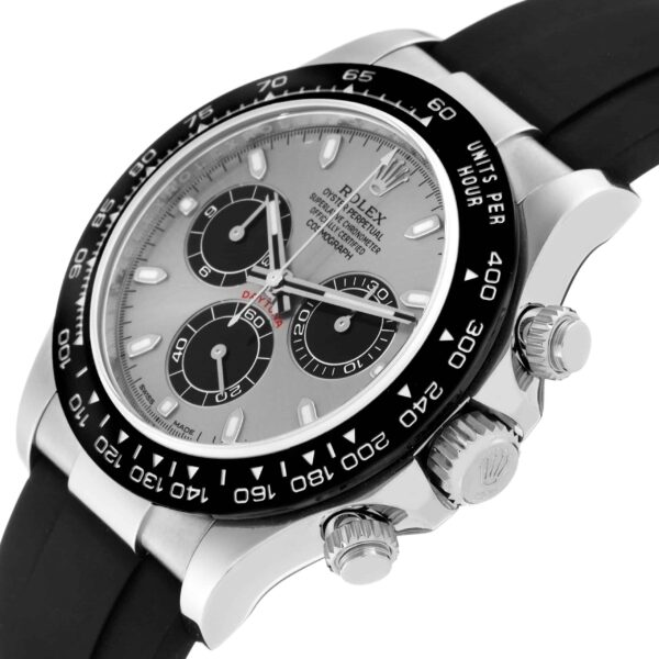 Rolex Daytona White Gold Grey Dial Oysterflex Mens Watch 116519 - Image 5