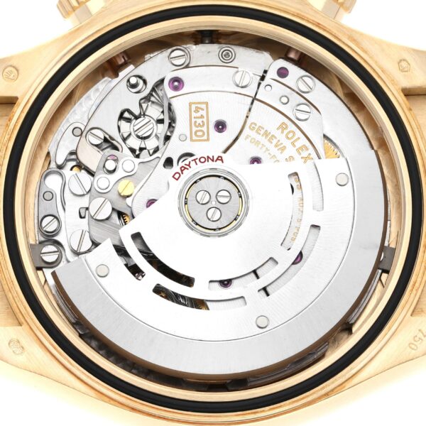 Rolex Daytona Yellow Gold Black Dial Mens Watch 116518 Box Card - Image 8