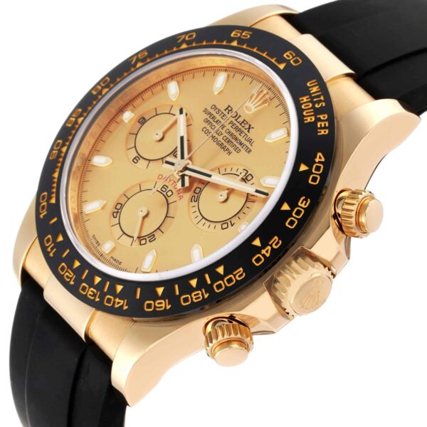 Rolex Daytona Yellow Gold Champagne Dial Mens Watch 116518 Box Card - Image 5