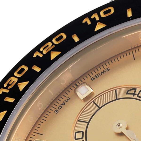 Rolex Daytona Yellow Gold Champagne Dial Mens Watch 116518 Box Card - Image 6
