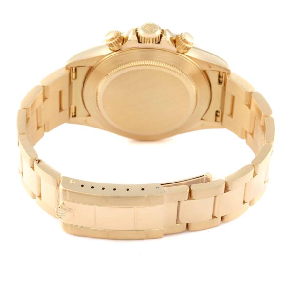 Rolex Daytona Yellow Gold Chronograph Mens Watch 16528 - Image 9