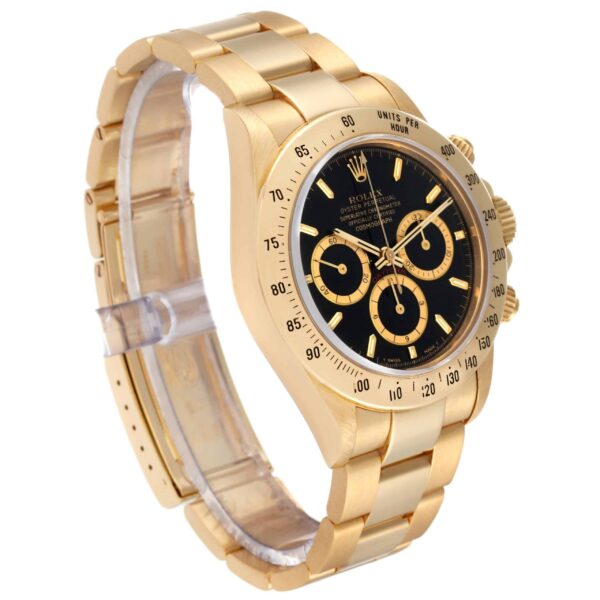 Rolex Daytona Yellow Gold Chronograph Mens Watch 16528 - Image 3