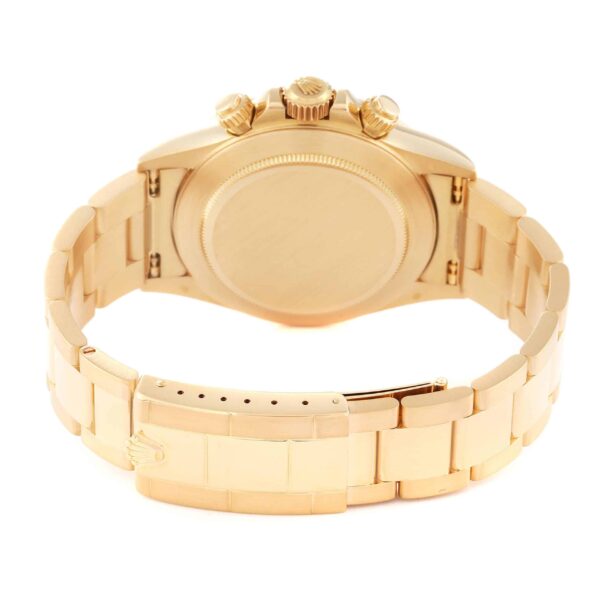 Rolex Daytona Yellow Gold Inverted 6 Diamond Dial Mens Watch 16528 - Image 9