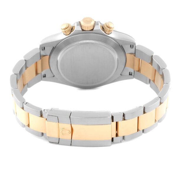 Rolex Daytona Yellow Gold Steel Mother of Pearl Diamond Mens Watch 116523 - Image 9