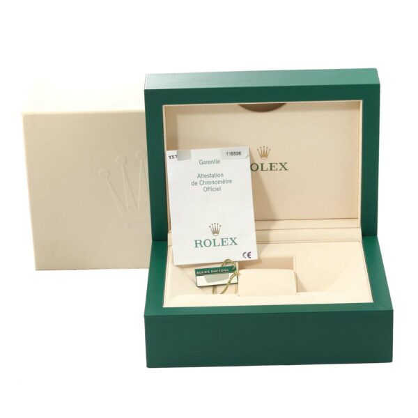 Rolex Daytona Yellow Gold White Diamond Dial Mens Watch 116528 Box Papers - Image 12