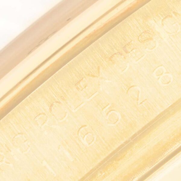 Rolex Daytona Yellow Gold White Diamond Dial Mens Watch 116528 Box Papers - Image 7