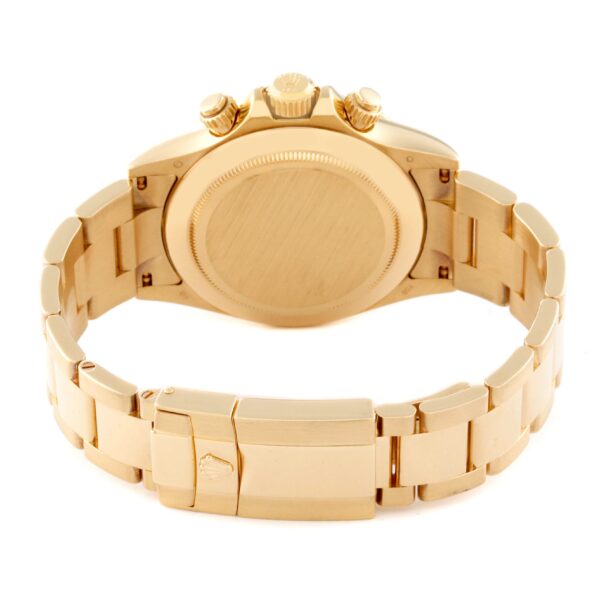 Rolex Daytona Yellow Gold White Diamond Dial Mens Watch 116528 Box Papers - Image 9