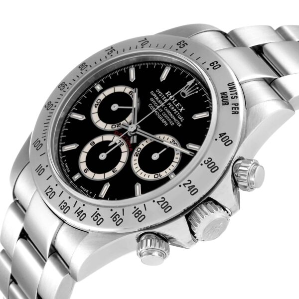 Rolex Daytona Zenith Movement Black Dial Steel Mens Watch 16520 - Image 5