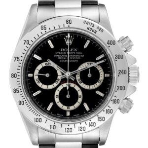 Rolex Daytona Zenith Movement Black Dial Steel Mens Watch 16520