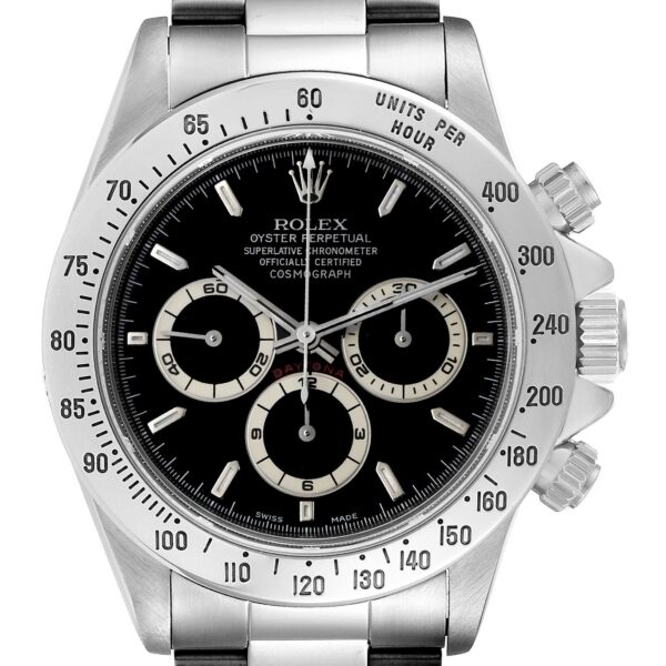Rolex Daytona Zenith Movement Black Dial Steel Mens Watch 16520
