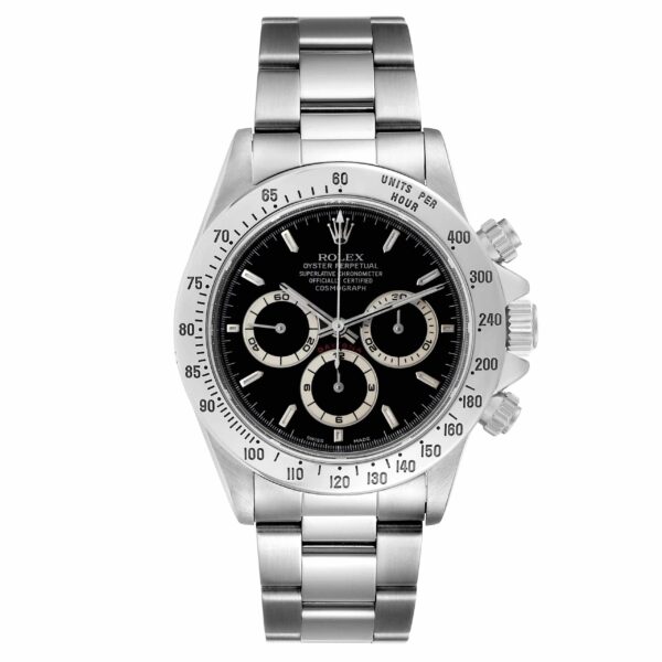 Rolex Daytona Zenith Movement Black Dial Steel Mens Watch 16520 - Image 2