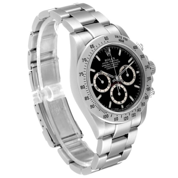 Rolex Daytona Zenith Movement Black Dial Steel Mens Watch 16520 - Image 4