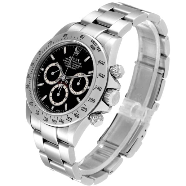 Rolex Daytona Zenith Movement Black Dial Steel Mens Watch 16520 - Image 3