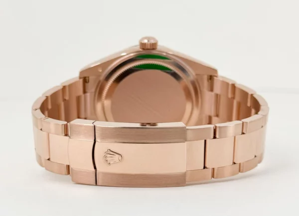 Rolex Everose Gold Sky-Dweller Watch  Fluted Ring Command Bezel  Blue-Green Index Dial  Oyster Bracelet M336935-0001 - Image 4