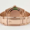 rolex everose gold sky dweller watch fluted ring command bezel blue green index dial oyster bracelet m336935 0001 6909 udeb8.webp