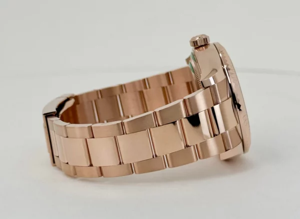Rolex Everose Gold Sky-Dweller Watch  Fluted Ring Command Bezel  Blue-Green Index Dial  Oyster Bracelet M336935-0001 - Image 3