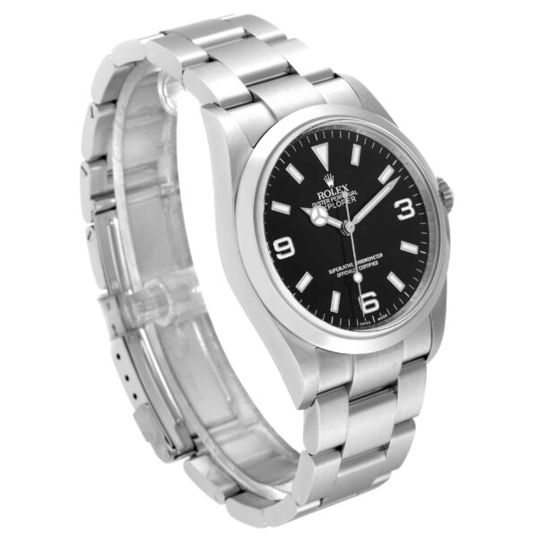 Rolex Explorer I Black Dial Steel Mens Watch 114270 - Image 3