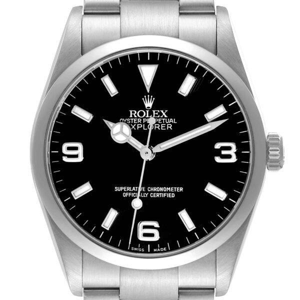 Rolex Explorer I Black Dial Steel Mens Watch 114270