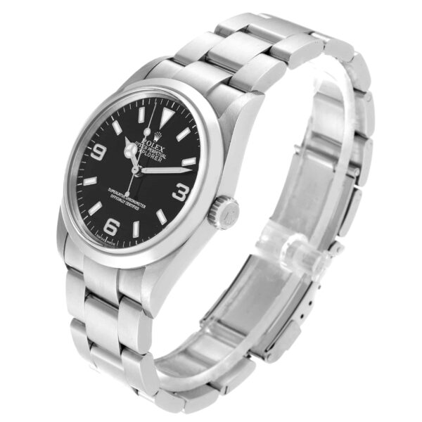 Rolex Explorer I Black Dial Steel Mens Watch 114270 Papers - Image 6