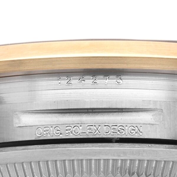 Rolex Explorer I Steel Yellow Gold Black Dial Mens Watch 124273 Box Card - Image 8