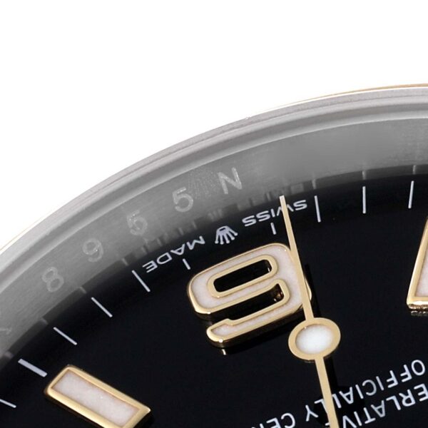 Rolex Explorer I Steel Yellow Gold Black Dial Mens Watch 124273 Box Card - Image 7
