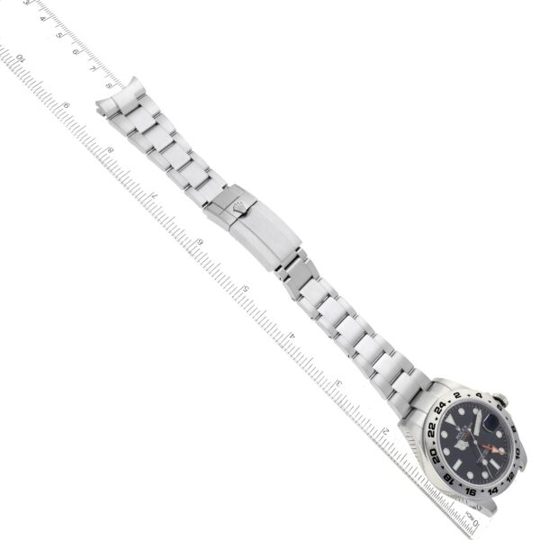 Rolex Explorer II 42 Black Dial Orange Hand Steel Mens Watch 216570 - Image 9