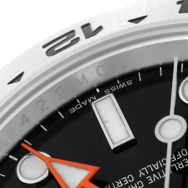 Rolex Explorer II 42 Black Dial Orange Hand Steel Mens Watch 216570 - Image 6