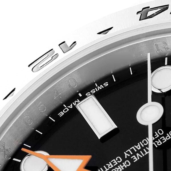 Rolex Explorer II 42 Black Dial Orange Hand Steel Mens Watch 216570 Box Card - Image 7